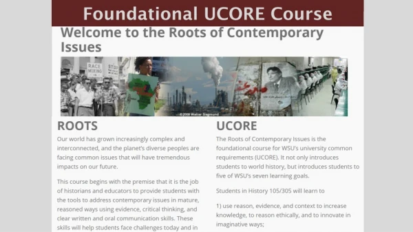 Foundational UCORE Course