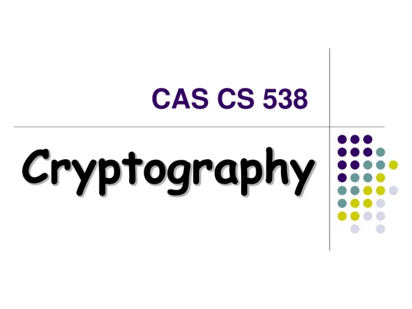 CAS CS 538