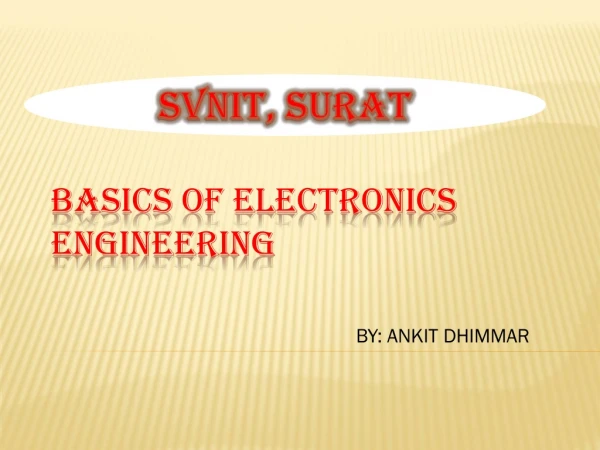 BASICS OF ELECTRONICS ENGINEERING