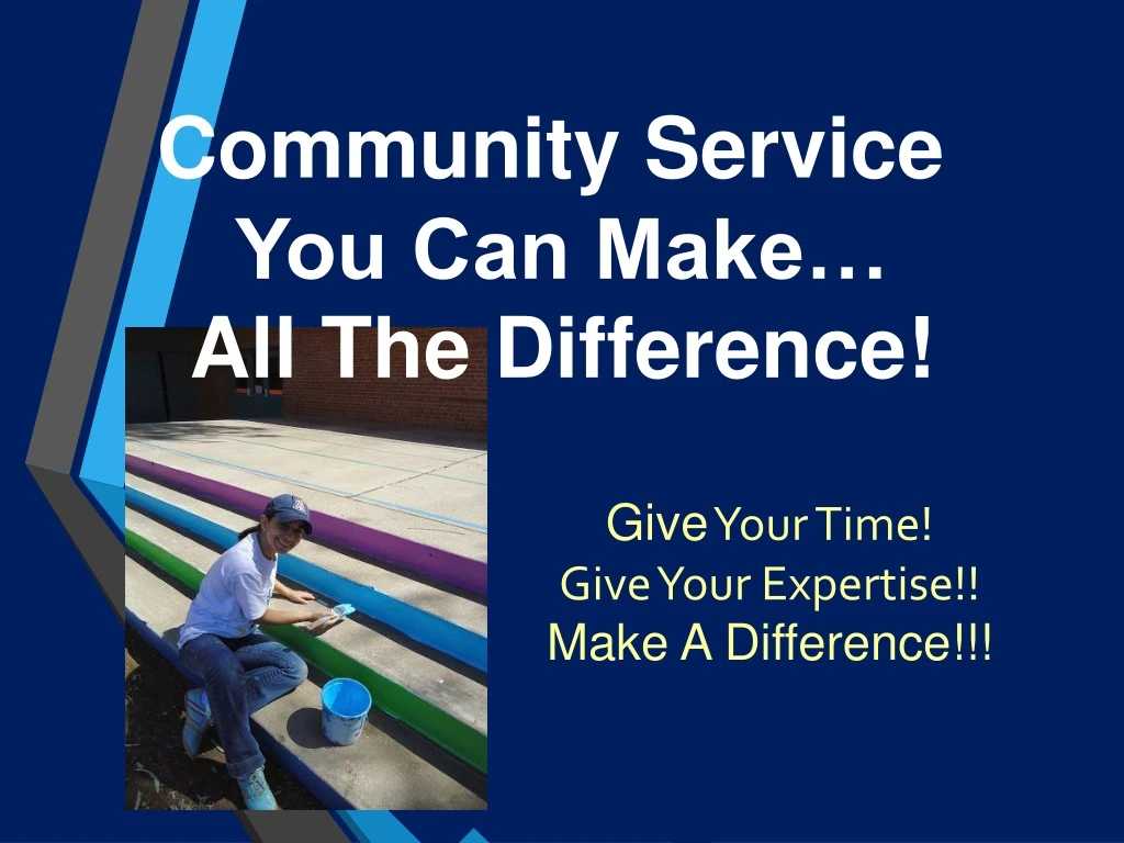 community service you can make all the difference