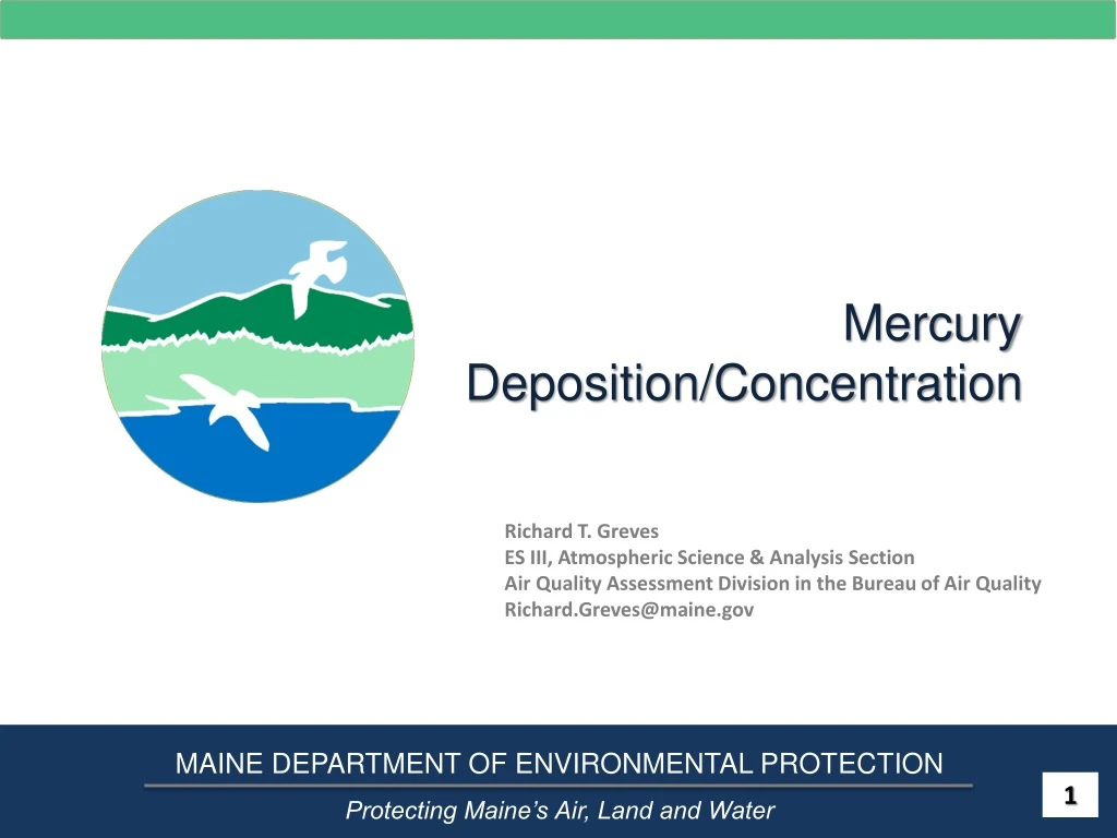 mercury deposition concentration