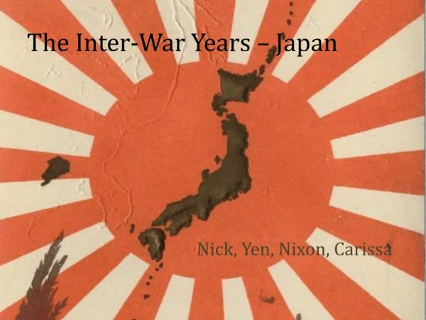 The Inter-War Years – Japan