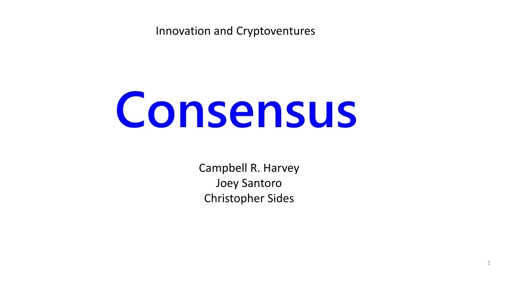 consensus