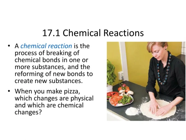 17.1 Chemical Reactions