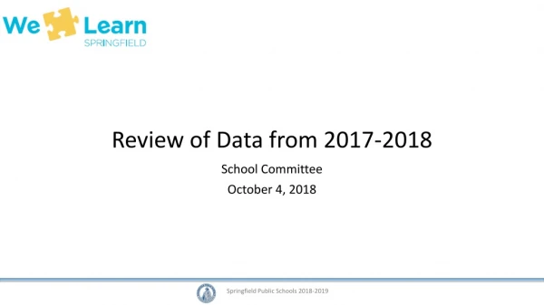 Review of Data from 2017-2018