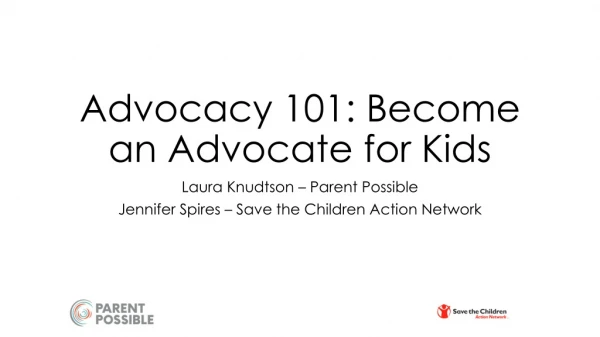 Advocacy 101: Become an Advocate for Kids