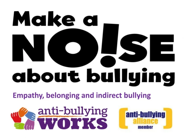 Empathy, belonging and indirect bullying