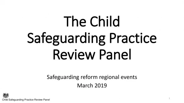 The Child Safeguarding Practice Review Panel