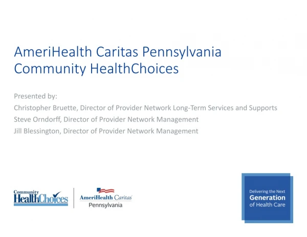 AmeriHealth Caritas Pennsylvania Community HealthChoices