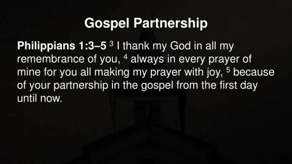 Gospel Partnership