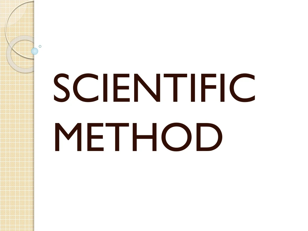 scientific method