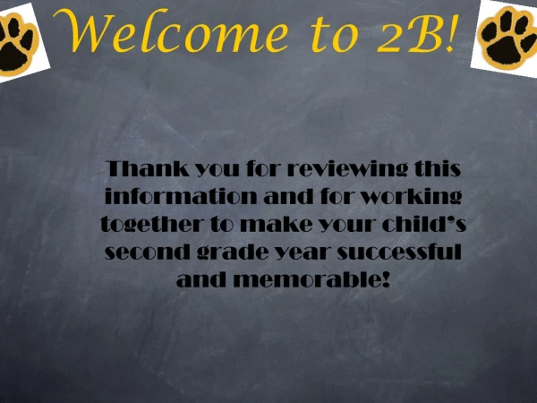 Welcome to 2B!