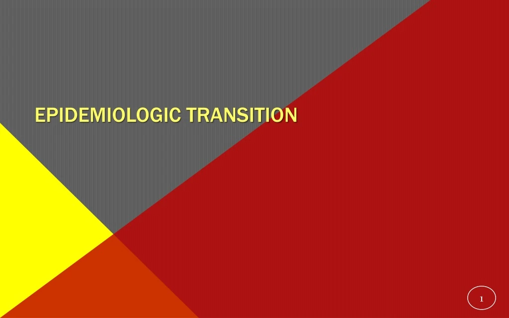 epidemiologic transition