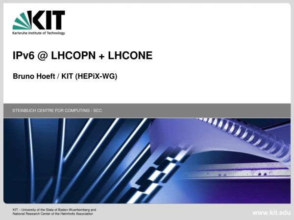 IPv6 @ LHCOPN + LHCONE