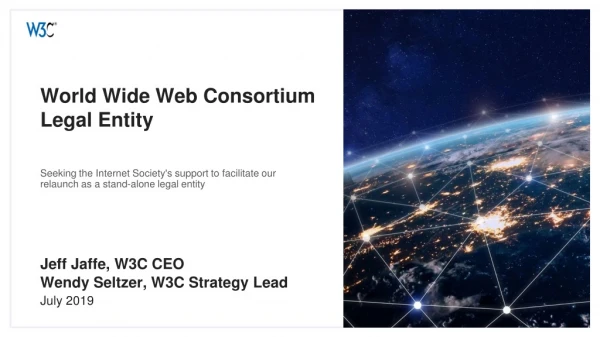 World Wide Web Consortium Legal Entity