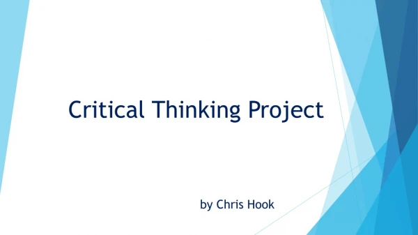 Critical Thinking Project