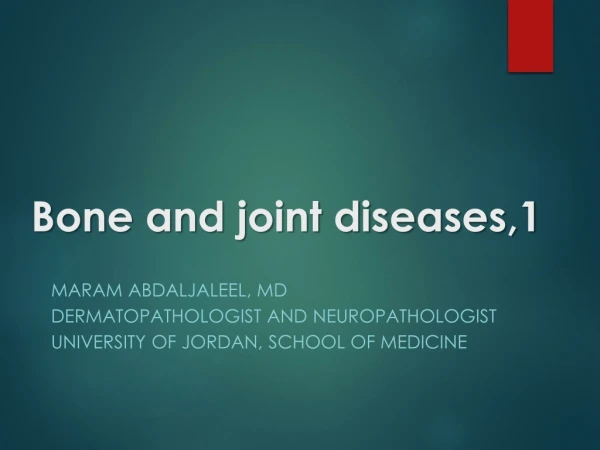 Bone and joint diseases,1