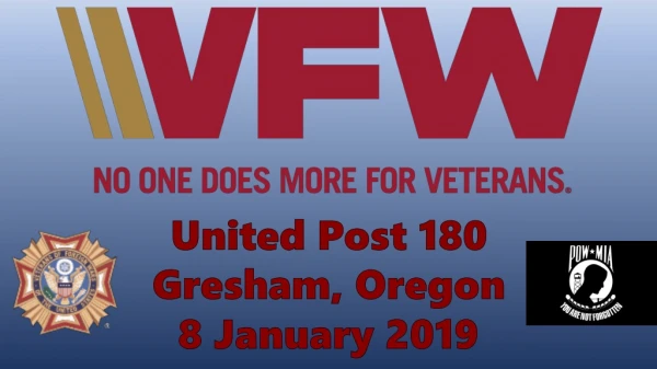 United Post 180 Gresham, Oregon