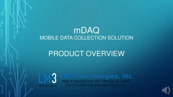 mDAQ Mobile Data Collection Solution Product Overview