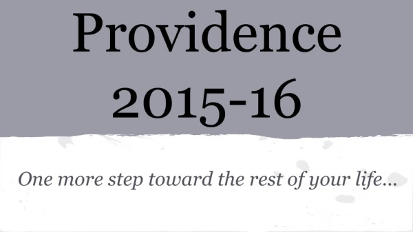 Providence 2015-16