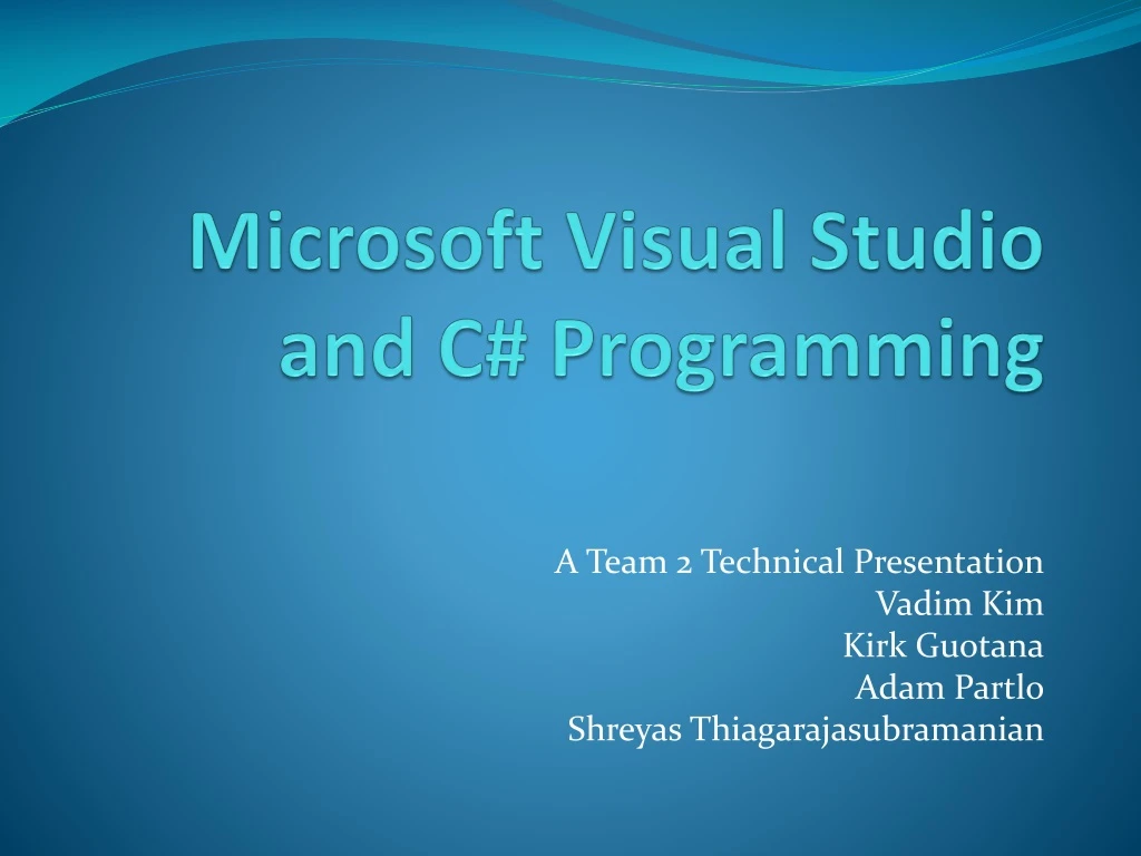 microsoft visual studio and c programming