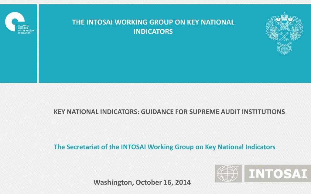 the intosai working group on key national