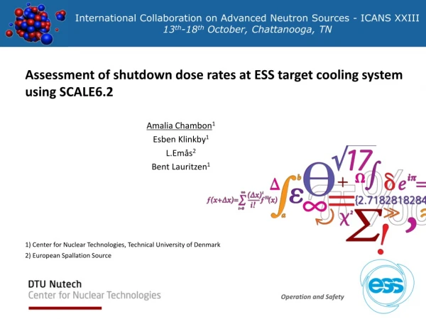 Assessment of shutdown dose rates at ESS target cooling system using SCALE6.2