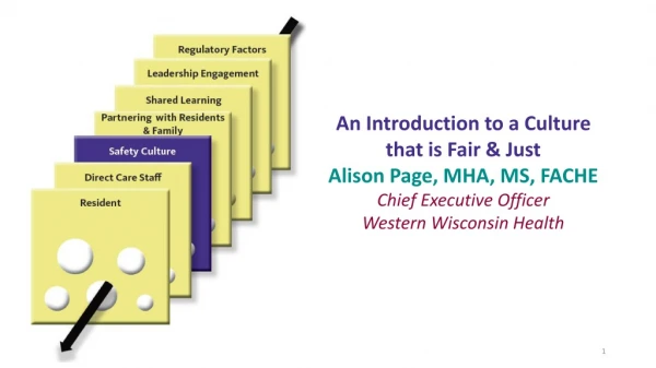 An Introduction to a Culture that is Fair &amp; Just Alison Page, MHA, MS, FACHE