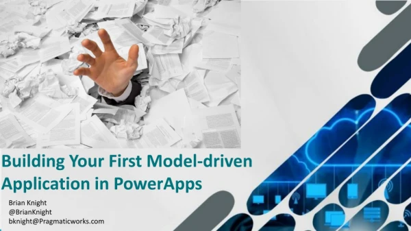 Building Your First Model-driven Application in PowerApps