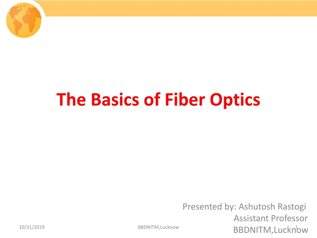 the basics of fiber optics