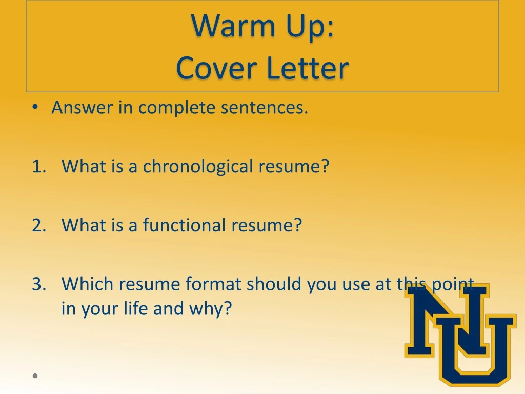warm up cover letter
