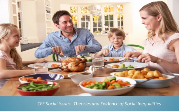 CFE Social Issues 	Theories and Evidence of Social Inequalities