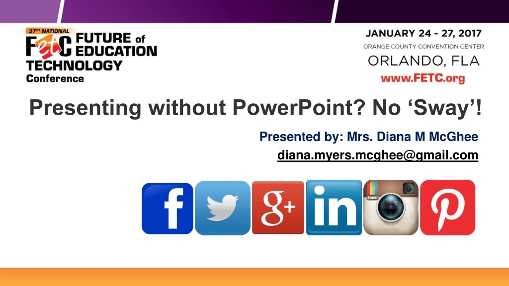 presenting without powerpoint no sway