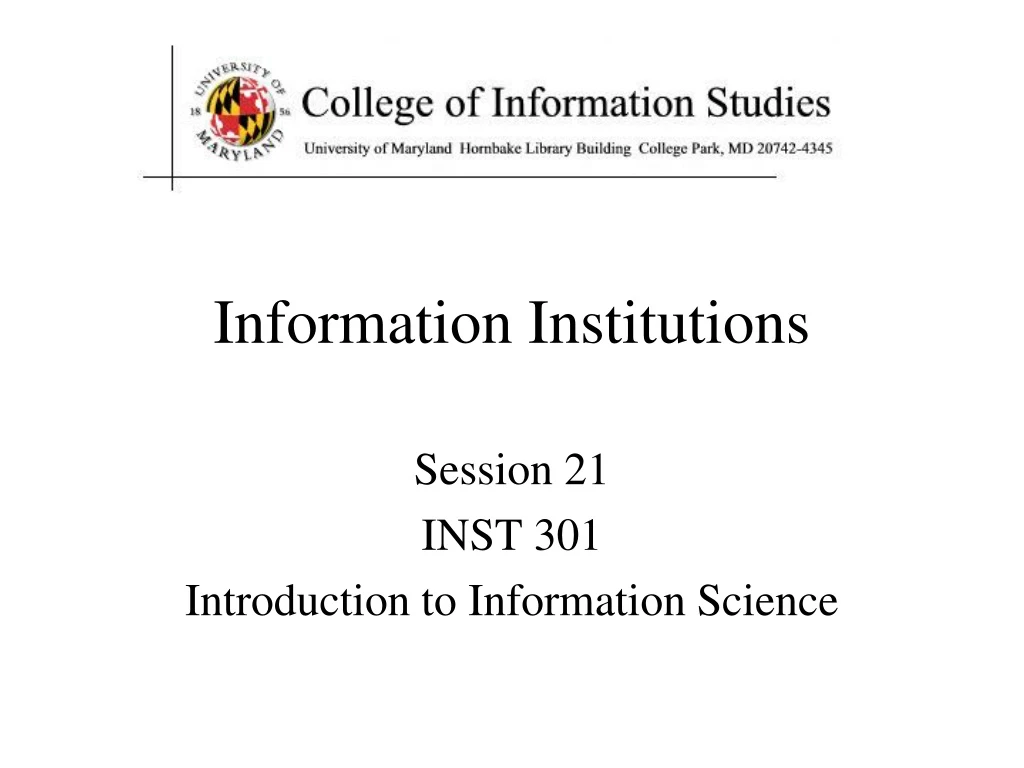 information institutions