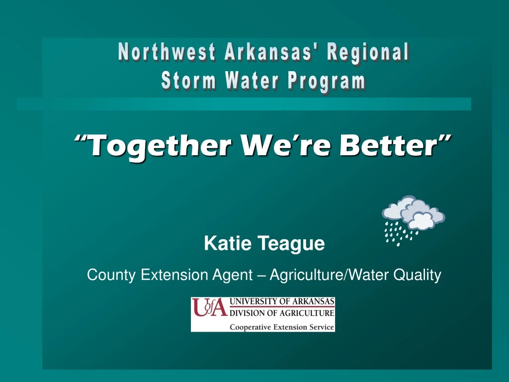 northwest arkansas regional storm water program