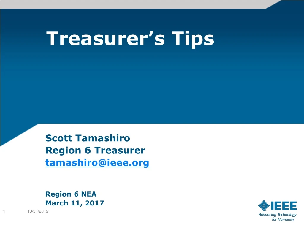 treasurer s tips
