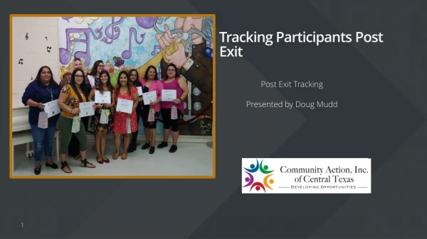 Tracking Participants Post Exit