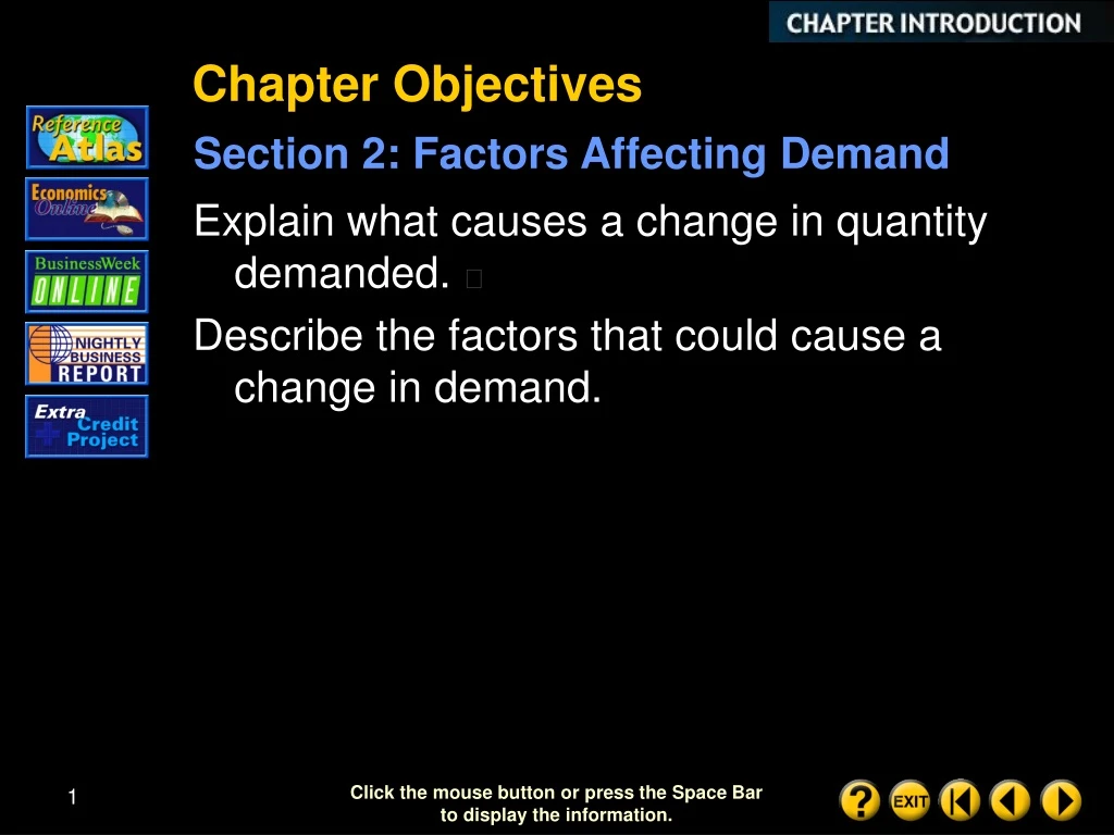 chapter objectives