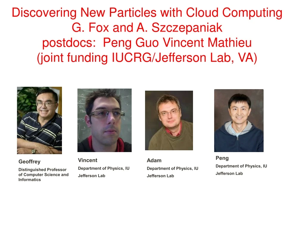 discovering new particles with cloud computing