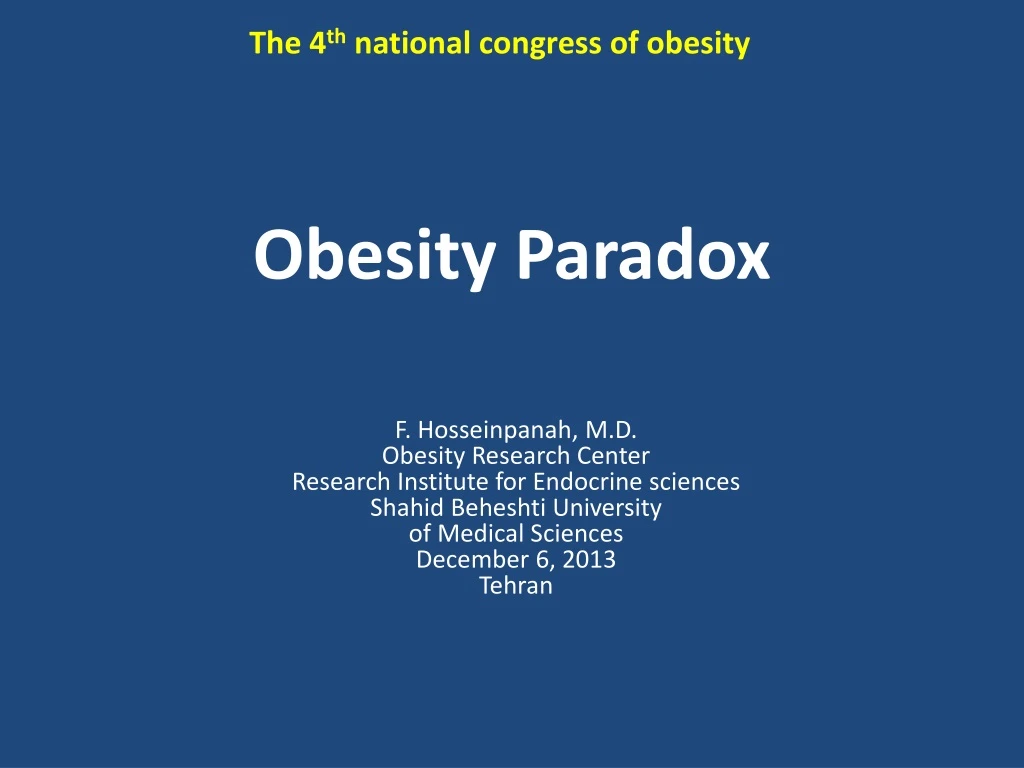 obesity paradox