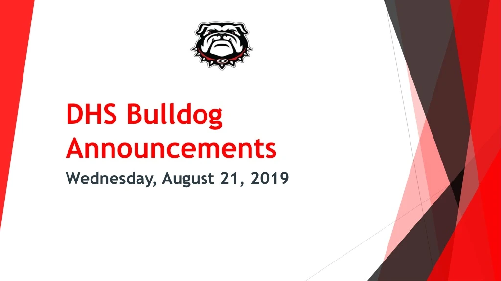 dhs bulldog announcements