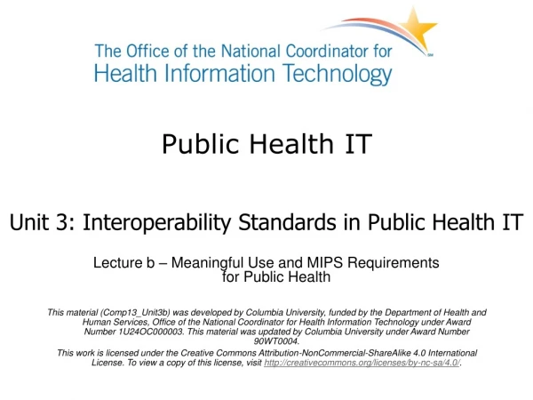 Public Health IT