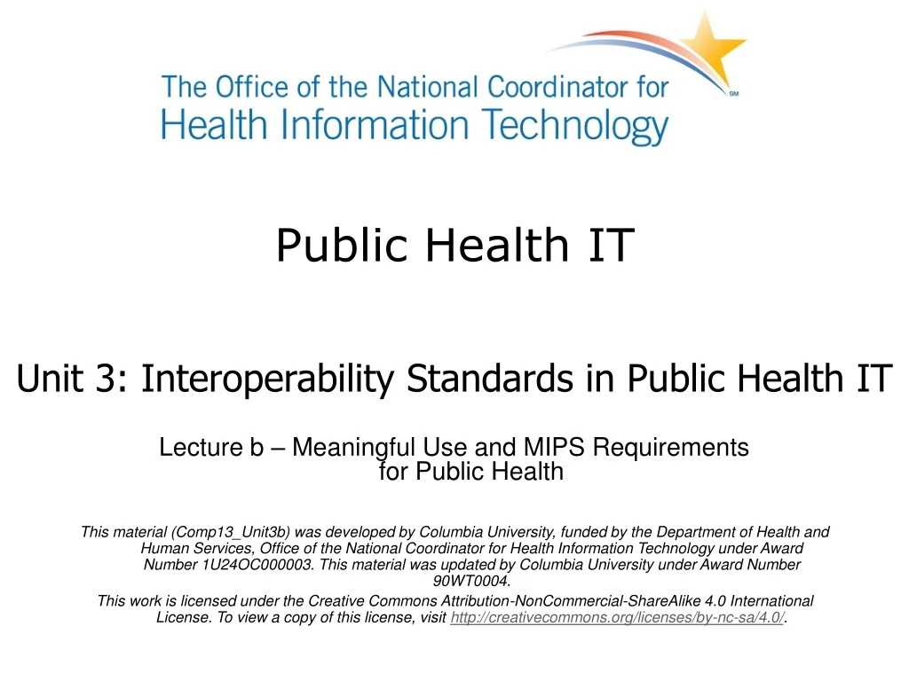 public health it