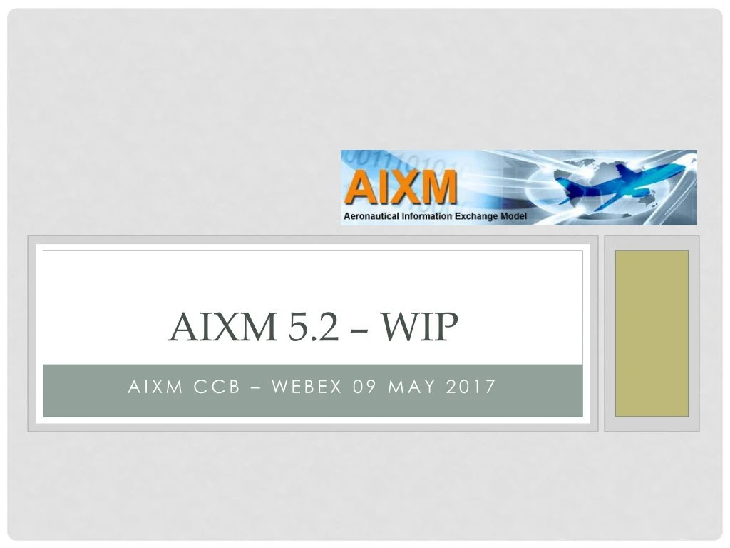 aixm 5 2 wip
