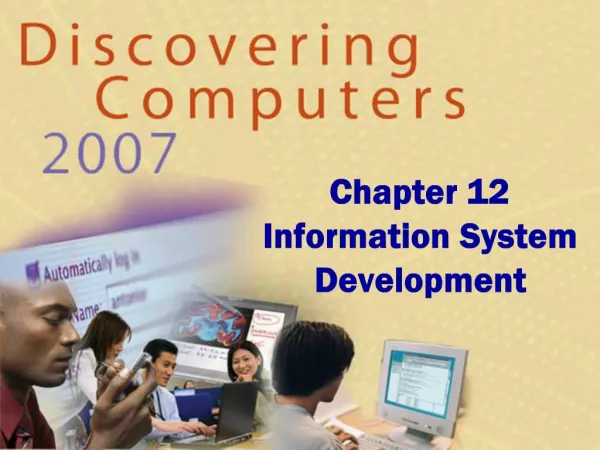 Chapter 12 Information System Development