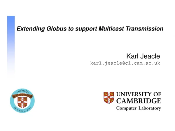 Extending Globus to support Multicast Transmission