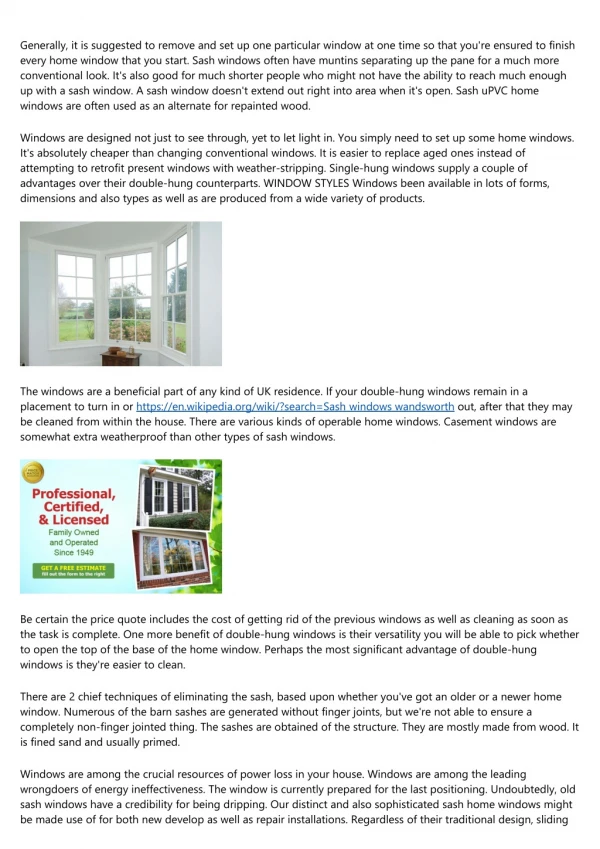 12 Do's and Don'ts for a Successful Wooden Sash windows wimbledon