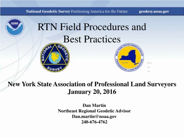 RTN Field Procedures and Best Practices