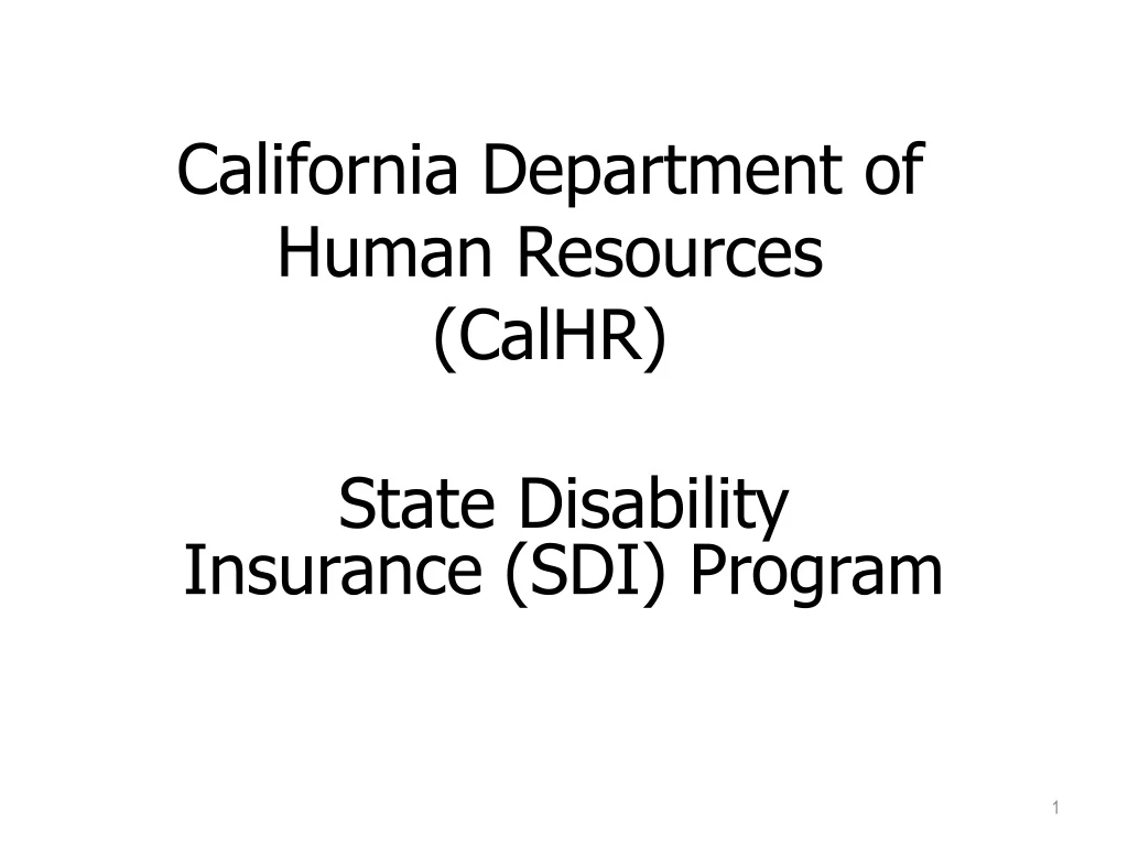 california department of human resources calhr