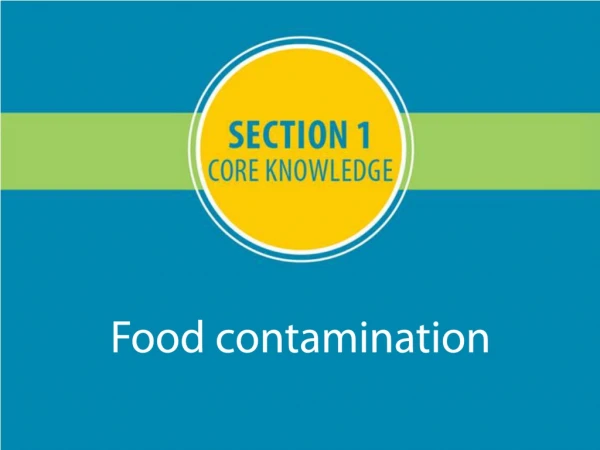 Food contamination